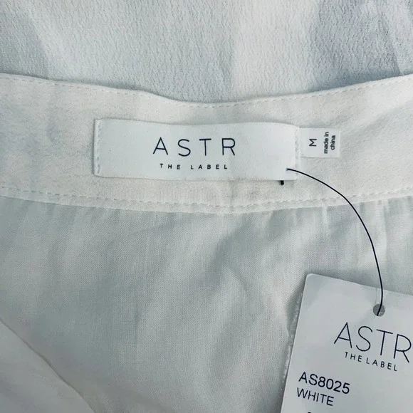 New! ASTR The Label High Waist Button Maxi A-Line Skirt Crochet White Size M - Picture 9 of 11
